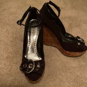 BCBGirls brown wedge
